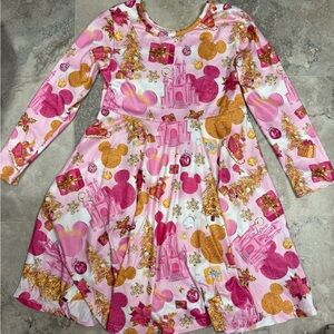 Girls boutique Disney twirl Christmas dress